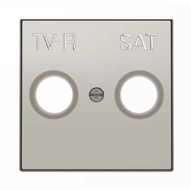 2CLA855010A1301 Накладка для TV-R-SAT розетки, серия SKY, цвет серебристый алюминий