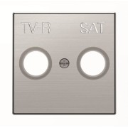 2CLA855010A1401 Накладка для TV-R-SAT розетки, серия SKY, цвет нержавеющая сталь