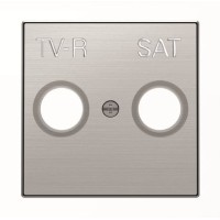 2CLA855010A1401 Накладка для TV-R-SAT розетки, серия SKY, цвет нержавеющая сталь