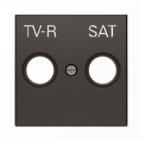 2CLA855010A1501 Накладка для TV-R-SAT розетки, серия SKY, цвет чёрный бархат