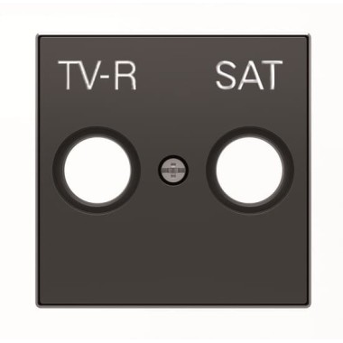 2CLA855010A1501 Накладка для TV-R-SAT розетки, серия SKY, цвет чёрный бархат