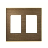 2CLA855510A1201 Накладка для механизма 2хVDI разъёма/коннектора, серия SKY, цвет античная латунь