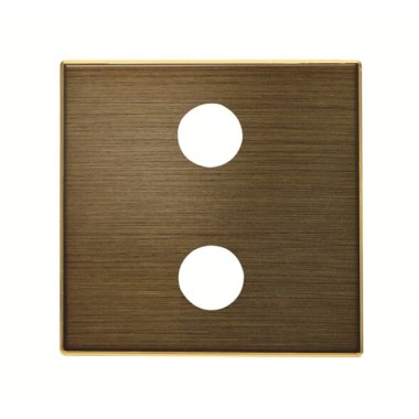 2CLA855520A1201 Накладка для механизма 2xRCA разъёма/коннектора, серия SKY, цвет античная латунь 2CLA855520A1201 Накладка для механизма 2xRCA разъёма/коннектора, серия SKY, цвет античная латунь