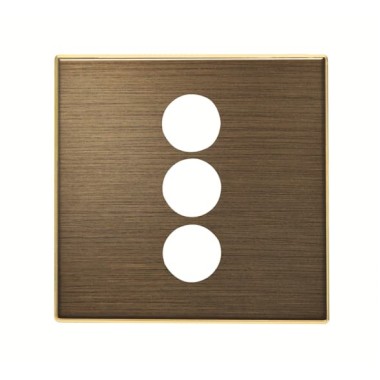 2CLA855530A1201 Накладка для механизма 3xRCA разъёма/коннектора, серия SKY, цвет античная латунь 2CLA855530A1201 Накладка для механизма 3xRCA разъёма/коннектора, серия SKY, цвет античная латунь