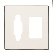 2CLA855540A1101 Накладка для мех.VGA+mj3.5mm,SKY,белая