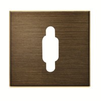 2CLA855550A1201 Накладка для механизма VGA разъёма/коннектора, серия SKY, цвет античная латунь
