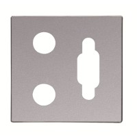 2CLA855560A1301 Накладка для мех.VGA+2RCA,SKY,AgAl
