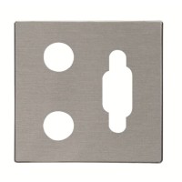 2CLA855560A1401 Накладка для мех.VGA+2RCA,SKY,сталь