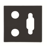 2CLA855560A1501 Накладка для мех.VGA+2RCA,SKY,ч.барх.