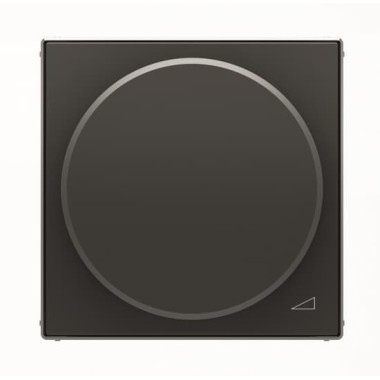 2CLA856020A1501 Накладка с поворотной ручкой для механизма поворотного светорегулятора, серия SKY, цвет чёрный барх.