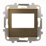 2CLA856800A1201 Накладка для механизма цифрового FM-радио арт.9368 и/или механизма (блока) ДУ арт.9368.2, серия SKY, цвет античная латунь