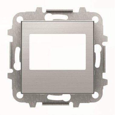 2CLA856800A1401 Накладка для механизма цифрового FM-радио арт.9368 и/или механизма (блока) ДУ арт.9368.2, серия SKY, цвет нержавеющая сталь