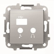 2CLA856830A1401 Накладка для механизма медиа-комбайна арт.9368.3, серия SKY, цвет нержавеющая сталь