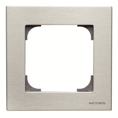 2CLA857100A1401 Рамка 1-постовая, серия SKY, цвет нержавеющая сталь