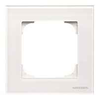 2CLA857100A3001 Рамка 1-постовая, серия SKY, цвет стекло белое