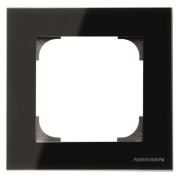 2CLA857100A3101 Рамка 1-постовая, серия SKY, цвет стекло чёрное