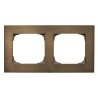 2CLA857200A1201 Рамка 2-постовая, серия SKY, цвет античная латунь