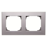 2CLA857200A1301 Рамка 2-постовая, серия SKY, цвет серебристый алюминий