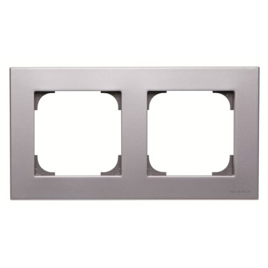 2CLA857200A1301 Рамка 2-постовая, серия SKY, цвет серебристый алюминий
