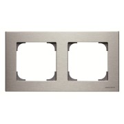 2CLA857200A1401 Рамка 2-постовая, серия SKY, цвет нержавеющая сталь