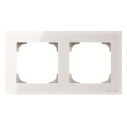 2CLA857200A3001 Рамка 2-постовая, серия SKY, цвет стекло белое