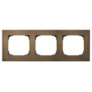 2CLA857300A1201 Рамка 3-постовая, серия SKY, цвет античная латунь