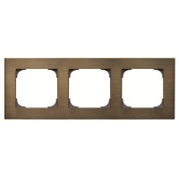 2CLA857300A1201 Рамка 3-постовая, серия SKY, цвет античная латунь