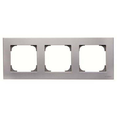 2CLA857300A1301 Рамка 3-постовая, серия SKY, цвет серебристый алюминий