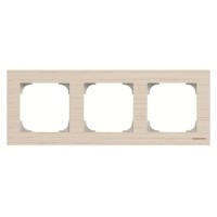 2CLA857300A2001 Рамка 3-постовая, серия SKY, цвет дерево белый ясень