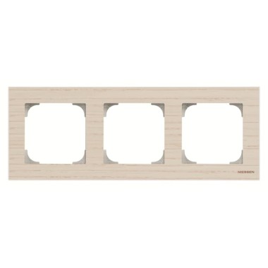 2CLA857300A2001 Рамка 3-постовая, серия SKY, цвет дерево белый ясень