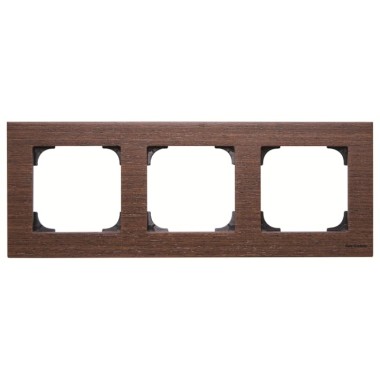 2CLA857300A2101 Рамка 3-постовая, серия SKY, цвет дерево венге