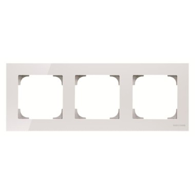 2CLA857300A3001 Рамка 3-постовая, серия SKY, цвет стекло белое