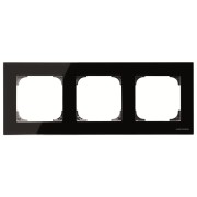 2CLA857300A3101 Рамка 3-постовая, серия SKY, цвет стекло чёрное