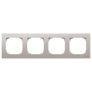 2CLA857400A1401 Рамка 4-постовая, серия SKY, цвет нержавеющая сталь