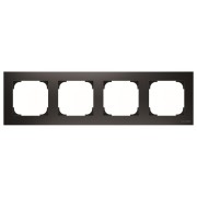 2CLA857400A1501 Рамка 4-постовая, серия SKY, цвет чёрный бархат