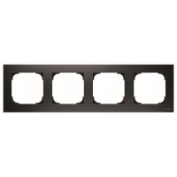 2CLA857400A1501 Рамка 4-постовая, серия SKY, цвет чёрный бархат