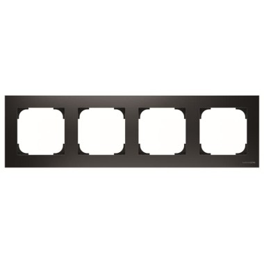 2CLA857400A1501 Рамка 4-постовая, серия SKY, цвет чёрный бархат