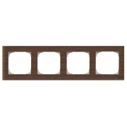 2CLA857400A2101 Рамка 4-постовая, серия SKY, цвет дерево венге
