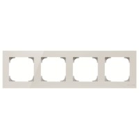 2CLA857400A3001 Рамка 4-постовая, серия SKY, цвет стекло белое