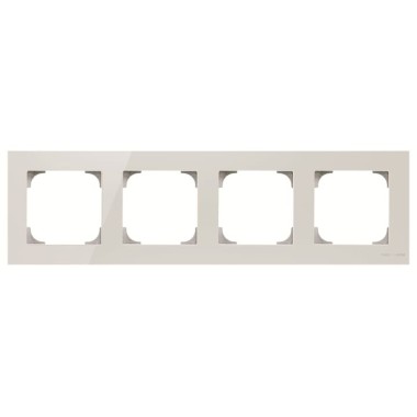 2CLA857400A3001 Рамка 4-постовая, серия SKY, цвет стекло белое