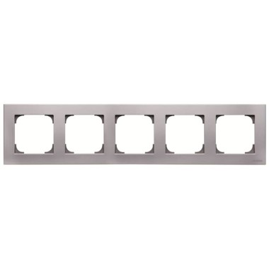2CLA857500A1301 Рамка 5-постовая, серия SKY, цвет серебристый