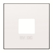 2CLA858500A1101 Накладка для механизмов зарядного устройства USB, арт.8185, серия SKY, цвет альпийский белый