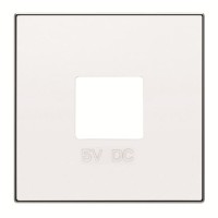 2CLA858500A1101 Накладка для механизмов зарядного устройства USB, арт.8185, серия SKY, цвет альпийский белый