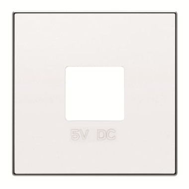 2CLA858500A1101 Накладка для механизмов зарядного устройства USB, арт.8185, серия SKY, цвет альпийский белый