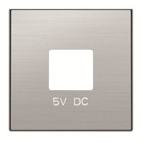 2CLA858500A1401 Накладка для механизмов зарядного устройства USB, арт.8185, серия SKY, цвет нержавеющая сталь