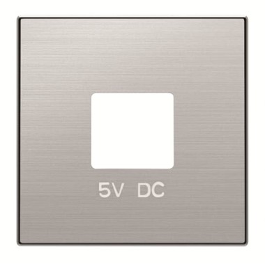 2CLA858500A1401 Накладка для механизмов зарядного устройства USB, арт.8185, серия SKY, цвет нержавеющая сталь