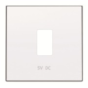 2CLA858520A1101 Накладка для механизма USB зарядного устройства, серия SKY, цвет альпийский белый