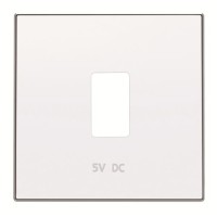 2CLA858520A1101 Накладка для механизма USB зарядного устройства, серия SKY, цвет альпийский белый