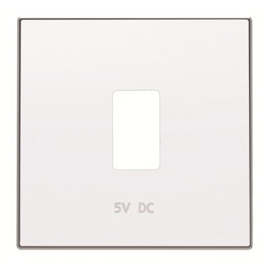 2CLA858520A1101 Накладка для механизма USB зарядного устройства, серия SKY, цвет альпийский белый