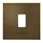 2CLA858520A1201 Накладка для механизма USB зарядного устройства, серия SKY, цвет античная латунь